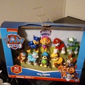 10th Anniversary Nickelodeon Paw Patrol All Paws Action Set - Blue, Red, Yellow